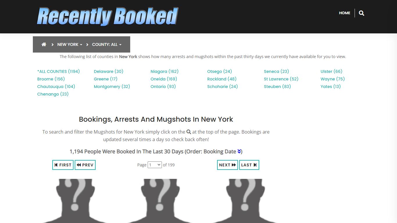 Recent bookings, Arrests, Mugshots in New York - Recently Booked